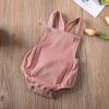 imageKuriozud Unisex Baby Boy Girl Clothes Sleeveless Romper Bodysuit Crossback Strap Jumpsuit Overall Shorts One Piece OutfitPink