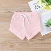 imageKuriozud Unisex Toddler Baby Boy Girl Clothes Ribbed Knit TShirt Top Pants Solid Color 2 Piece Outfits LoungewearShorts Set Pink