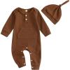 Long Sleeve With Hat Brown
