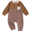 Striped Long Sleeve Brown