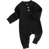 Waffle Long Sleeve Black