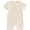 Waffle Short Sleeve Apricot