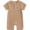 Waffle Short Sleeve Khaki