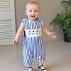 imageKuriozud Baby Boy 4th of July Outfits 0 3 6 9 12 18Month Sleeveless Romper Jumpsuit Overall Onesie Fourth of July ClothesBlue C