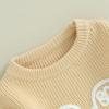 imageKuriozud Baby Boy Girl Fall Winter Clothes Knit Sweater Romper Sweatshirt Soft Warm OutfitGhost Biege