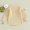 imageKuriozud Baby Boy Girl Fall Winter Clothes Knit Sweater Romper Sweatshirt Soft Warm OutfitGhost Biege