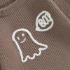 imageKuriozud Baby Boy Girl Fall Winter Clothes Knit Sweater Romper Sweatshirt Soft Warm OutfitGhost Coffee