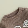 imageKuriozud Baby Boy Girl Fall Winter Clothes Knit Sweater Romper Sweatshirt Soft Warm OutfitGhost Coffee