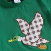 imageKuriozud Baby Girl Boy Summer Clothes Short Sleeve Tops Embroidery Tee Pattern TshirtVintage Plaid Short Pants SetFarm Green Duck