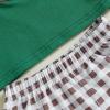 imageKuriozud Baby Girl Boy Summer Clothes Short Sleeve Tops Embroidery Tee Pattern TshirtVintage Plaid Short Pants SetFarm Green Duck