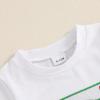 imageKuriozud Baby Girl Boy Summer Clothes Short Sleeve Tops Embroidery Tee Pattern TshirtVintage Plaid Short Pants SetGolf Green White