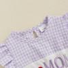 imageKuriozud My First 4th of July Baby Girl Outfit Bubble Romper Flying Sleeve Onesie Bodysuit Girl 1st Fourth of July ClothesMothers Day Purple