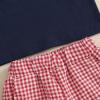 imageKuriozud Toddler Baby Boy Baseball Outfit Short Sleeve Shirt Top and Shorts Set Spring Summer ClothesBlue Shirt Plaid Shorts Red