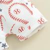 imageKuriozud Toddler Baby Boy Baseball Outfit Short Sleeve Shirt Top and Shorts Set Spring Summer ClothesGray Shirt White Shorts
