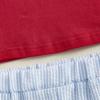 imageKuriozud Toddler Baby Boy Baseball Outfit Short Sleeve Shirt Top and Shorts Set Spring Summer ClothesRed Shirt Striped Shorts Blue