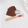 imageKuriozud Toddler Baby Boy Baseball Outfit Short Sleeve Shirt Top and Shorts Set Spring Summer ClothesWhite Shirt Striped Shorts Red