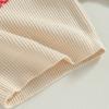 imageKuriozud Toddler Baby Boy Girl Sweater Checkerboard Knit Crewneck Sweatshirt Soft Warm Fall Winter ClothesHo Ho Ho Cream
