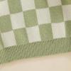 imageKuriozud Toddler Baby Boy Girl Sweater Checkerboard Knit Crewneck Sweatshirt Soft Warm Fall Winter ClothesPlaid Green