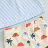 imageToddler Baby Boy Swimsuit Infant Zipper Rash Guard Swimwear TShirt and Swim Trunk Sun Hat 3 Piece Bathing SuitDinosaurblue