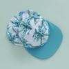 imageToddler Baby Boy Swimsuit Infant Zipper Rash Guard Swimwear TShirt and Swim Trunk Sun Hat 3 Piece Bathing SuitZ Coconut Tree Sky Blue