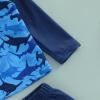 imageToddler Baby Boy Swimsuit Infant Zipper Rash Guard Swimwear TShirt and Swim Trunk Sun Hat 3 Piece Bathing SuitZ Shark Blue