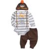 imageKuriozud Newborn Infant Baby First Thanksgiving Outfits Turkey Romper Bodysuit Top Pants Hat 3 Piece Clothes SetMy 1st Thanksgiving