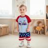 imageKuriozud 4th Of July Baby Boy Outfit Toddler American Flag T Shirt Shorts Set Fourth Of July Summer ClothesBlue C