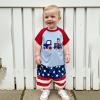imageKuriozud 4th Of July Baby Boy Outfit Toddler American Flag T Shirt Shorts Set Fourth Of July Summer ClothesBlue C
