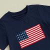 imageKuriozud 4th Of July Baby Boy Outfit Toddler American Flag T Shirt Shorts Set Fourth Of July Summer ClothesBlue D