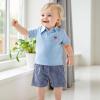 imageKuriozud 4th Of July Baby Boy Outfit Toddler American Flag T Shirt Shorts Set Fourth Of July Summer ClothesBlue E