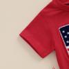 imageKuriozud 4th Of July Baby Boy Outfit Toddler American Flag T Shirt Shorts Set Fourth Of July Summer ClothesRed