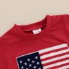 imageKuriozud 4th Of July Baby Boy Outfit Toddler American Flag T Shirt Shorts Set Fourth Of July Summer ClothesRed