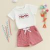 imageKuriozud 4th Of July Baby Boy Outfit Toddler American Flag T Shirt Shorts Set Fourth Of July Summer ClothesWhite D