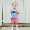 imageKuriozud 4th Of July Baby Boy Outfit Toddler American Flag T Shirt Shorts Set Fourth Of July Summer ClothesWhite Red Blue Ice Cream