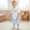 imageKuriozud Baby Boy 4th of July Outfit Baby Boys Polo Shirt American Flag Shorts Set Toddler Little Boy Fourth of July Clothes4th July White Blue