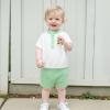 imageKuriozud Baby Boy 4th of July Outfit Baby Boys Polo Shirt American Flag Shorts Set Toddler Little Boy Fourth of July ClothesGolf Green