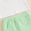 imageKuriozud Baby Boy 4th of July Outfit Baby Boys Polo Shirt American Flag Shorts Set Toddler Little Boy Fourth of July ClothesGolf Green