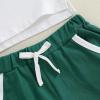 imageKuriozud Baby Boy 4th of July Outfit Baby Boys Polo Shirt American Flag Shorts Set Toddler Little Boy Fourth of July ClothesGolf Green a