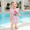 imageKuriozud My First 4th of July Outfit Baby Girl Romper Onesie BodysuitRuffle Tutu Shorts Bloomer 1st Fourth of July ClothesFathers Day Pink