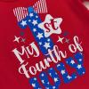 imageKuriozud My First 4th of July Outfit Baby Girl Romper Onesie BodysuitRuffle Tutu Shorts Bloomer 1st Fourth of July ClothesRed B