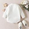 imageKuriozud Newborn Baby Boy Girl Bubble Romper Funny Letter Long Sleeve Oversized Sweater Tops Fall Winter Clothes1st New Years