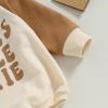 imageKuriozud Newborn Baby Boy Girl Bubble Romper Funny Letter Long Sleeve Oversized Sweater Tops Fall Winter ClothesAunties Little Bestie