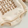 imageKuriozud Newborn Baby Boy Girl Bubble Romper Funny Letter Long Sleeve Oversized Sweater Tops Fall Winter ClothesAunties Little Bestie