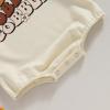 imageKuriozud Newborn Baby Boy Girl Bubble Romper Funny Letter Long Sleeve Oversized Sweater Tops Fall Winter ClothesGobble D