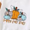 imageKuriozud Newborn Baby Boy Girl Bubble Romper Funny Letter Long Sleeve Oversized Sweater Tops Fall Winter ClothesHappy Fall Yall White