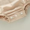 imageKuriozud Newborn Baby Boy Girl Bubble Romper Funny Letter Long Sleeve Oversized Sweater Tops Fall Winter ClothesMamas Coffee Date Beige