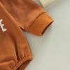 imageKuriozud Newborn Baby Boy Girl Bubble Romper Funny Letter Long Sleeve Oversized Sweater Tops Fall Winter ClothesMamas Coffee Date Brown
