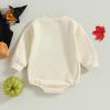imageKuriozud Newborn Baby Boy Girl Bubble Romper Funny Letter Long Sleeve Oversized Sweater Tops Fall Winter ClothesMamas Little Pumpkin