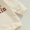 imageKuriozud Newborn Baby Boy Girl Bubble Romper Funny Letter Long Sleeve Oversized Sweater Tops Fall Winter ClothesMamas Little Pumpkin