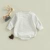 imageKuriozud Newborn Baby Boy Girl Bubble Romper Funny Letter Long Sleeve Oversized Sweater Tops Fall Winter ClothesMy First Football Season